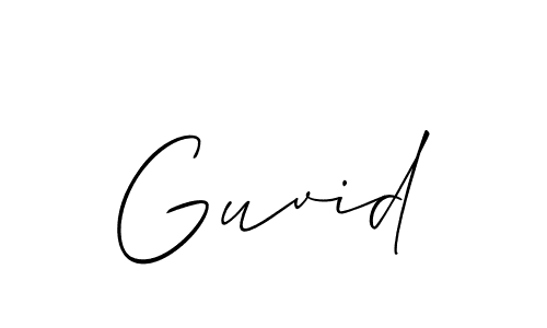 You can use this online signature creator to create a handwritten signature for the name Guvid. This is the best online autograph maker. Guvid signature style 2 images and pictures png