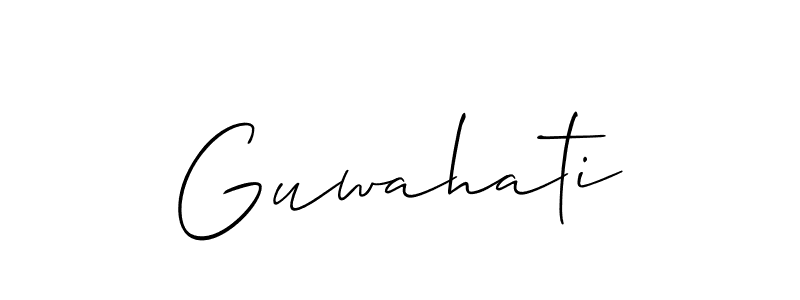 You should practise on your own different ways (Allison_Script) to write your name (Guwahati) in signature. don't let someone else do it for you. Guwahati signature style 2 images and pictures png