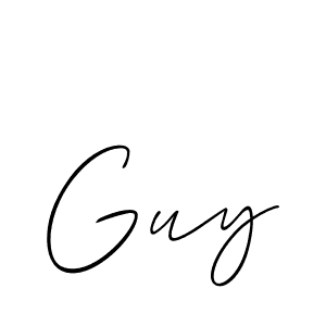 Create a beautiful signature design for name Guy. With this signature (Allison_Script) fonts, you can make a handwritten signature for free. Guy signature style 2 images and pictures png