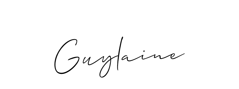 Allison_Script is a professional signature style that is perfect for those who want to add a touch of class to their signature. It is also a great choice for those who want to make their signature more unique. Get Guylaine name to fancy signature for free. Guylaine signature style 2 images and pictures png