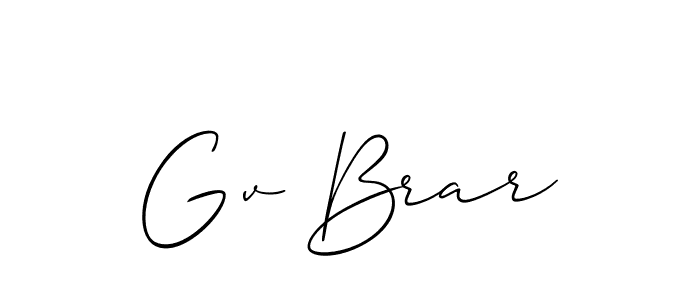 This is the best signature style for the Gv Brar name. Also you like these signature font (Allison_Script). Mix name signature. Gv Brar signature style 2 images and pictures png