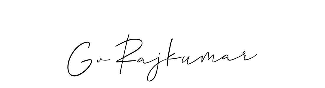 if you are searching for the best signature style for your name Gv Rajkumar. so please give up your signature search. here we have designed multiple signature styles  using Allison_Script. Gv Rajkumar signature style 2 images and pictures png