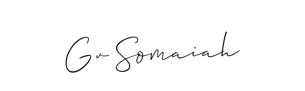 Once you've used our free online signature maker to create your best signature Allison_Script style, it's time to enjoy all of the benefits that Gv Somaiah name signing documents. Gv Somaiah signature style 2 images and pictures png