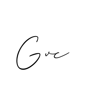 It looks lik you need a new signature style for name Gvc. Design unique handwritten (Allison_Script) signature with our free signature maker in just a few clicks. Gvc signature style 2 images and pictures png