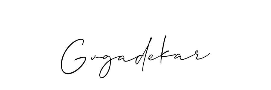 It looks lik you need a new signature style for name Gvgadekar. Design unique handwritten (Allison_Script) signature with our free signature maker in just a few clicks. Gvgadekar signature style 2 images and pictures png