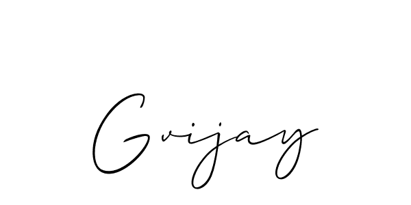 Best and Professional Signature Style for Gvijay. Allison_Script Best Signature Style Collection. Gvijay signature style 2 images and pictures png