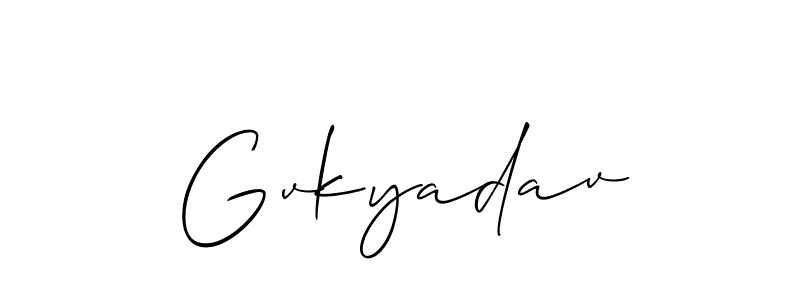 Here are the top 10 professional signature styles for the name Gvkyadav. These are the best autograph styles you can use for your name. Gvkyadav signature style 2 images and pictures png