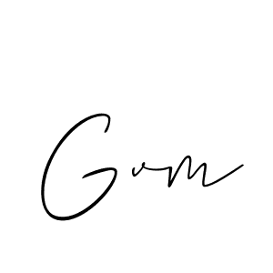 Allison_Script is a professional signature style that is perfect for those who want to add a touch of class to their signature. It is also a great choice for those who want to make their signature more unique. Get Gvm name to fancy signature for free. Gvm signature style 2 images and pictures png