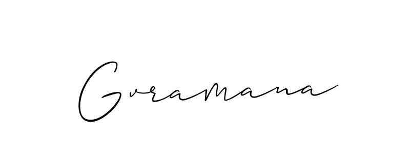 Once you've used our free online signature maker to create your best signature Allison_Script style, it's time to enjoy all of the benefits that Gvramana name signing documents. Gvramana signature style 2 images and pictures png