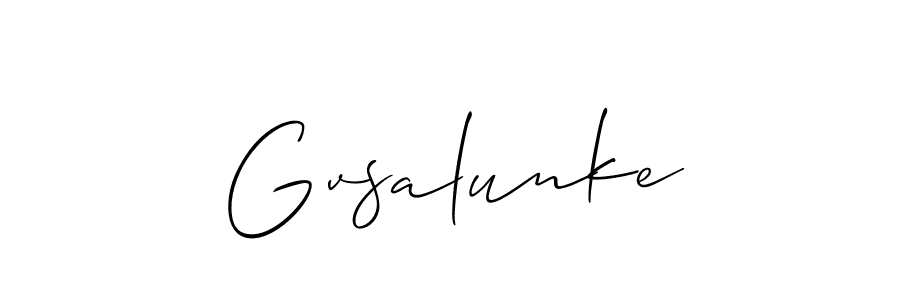 Check out images of Autograph of Gvsalunke name. Actor Gvsalunke Signature Style. Allison_Script is a professional sign style online. Gvsalunke signature style 2 images and pictures png