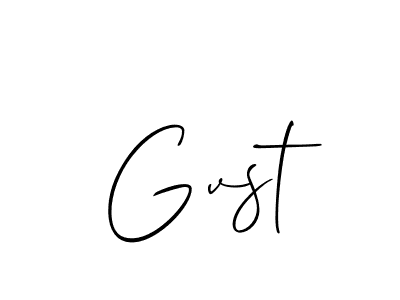 Make a beautiful signature design for name Gvst. Use this online signature maker to create a handwritten signature for free. Gvst signature style 2 images and pictures png