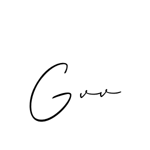 The best way (Allison_Script) to make a short signature is to pick only two or three words in your name. The name Gvv include a total of six letters. For converting this name. Gvv signature style 2 images and pictures png