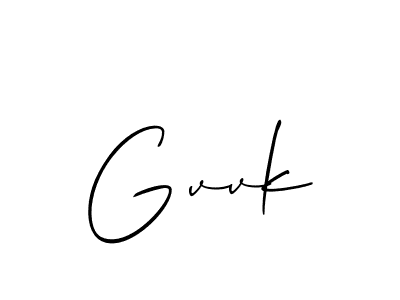 if you are searching for the best signature style for your name Gvvk. so please give up your signature search. here we have designed multiple signature styles  using Allison_Script. Gvvk signature style 2 images and pictures png