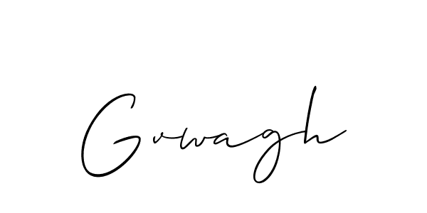 Design your own signature with our free online signature maker. With this signature software, you can create a handwritten (Allison_Script) signature for name Gvwagh. Gvwagh signature style 2 images and pictures png