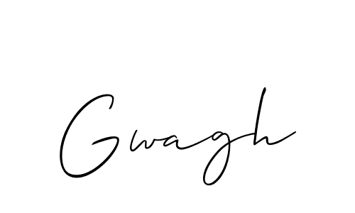 if you are searching for the best signature style for your name Gwagh. so please give up your signature search. here we have designed multiple signature styles  using Allison_Script. Gwagh signature style 2 images and pictures png