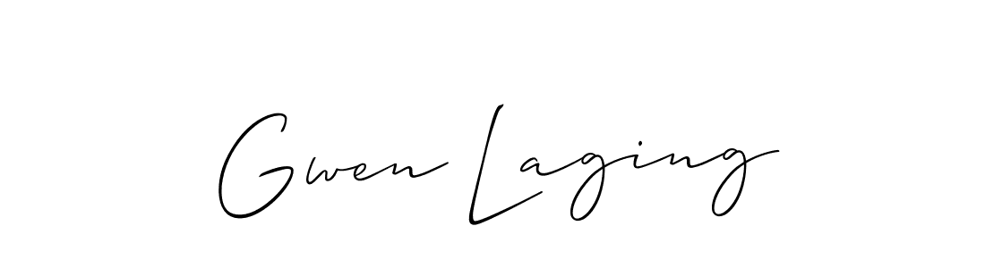Make a beautiful signature design for name Gwen Laging. Use this online signature maker to create a handwritten signature for free. Gwen Laging signature style 2 images and pictures png