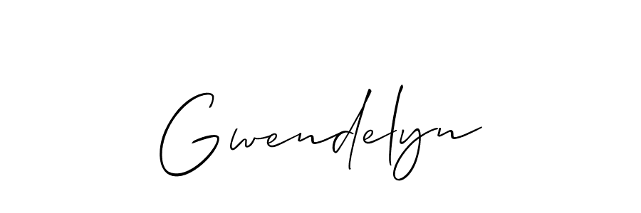 Design your own signature with our free online signature maker. With this signature software, you can create a handwritten (Allison_Script) signature for name Gwendelyn. Gwendelyn signature style 2 images and pictures png