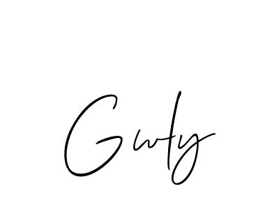 Best and Professional Signature Style for Gwly. Allison_Script Best Signature Style Collection. Gwly signature style 2 images and pictures png