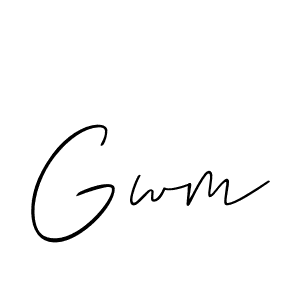 if you are searching for the best signature style for your name Gwm. so please give up your signature search. here we have designed multiple signature styles  using Allison_Script. Gwm signature style 2 images and pictures png