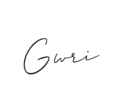 How to make Gwri name signature. Use Allison_Script style for creating short signs online. This is the latest handwritten sign. Gwri signature style 2 images and pictures png