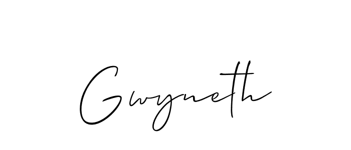 How to make Gwyneth name signature. Use Allison_Script style for creating short signs online. This is the latest handwritten sign. Gwyneth signature style 2 images and pictures png