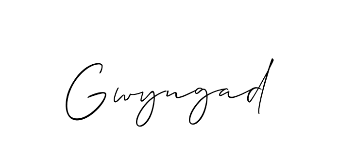 How to Draw Gwyngad signature style? Allison_Script is a latest design signature styles for name Gwyngad. Gwyngad signature style 2 images and pictures png