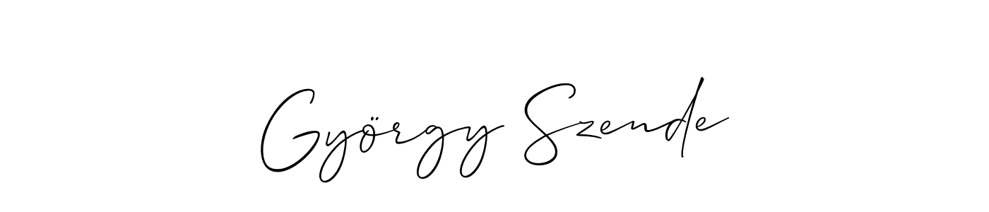 This is the best signature style for the György Szende name. Also you like these signature font (Allison_Script). Mix name signature. György Szende signature style 2 images and pictures png