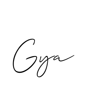 How to make Gya name signature. Use Allison_Script style for creating short signs online. This is the latest handwritten sign. Gya signature style 2 images and pictures png