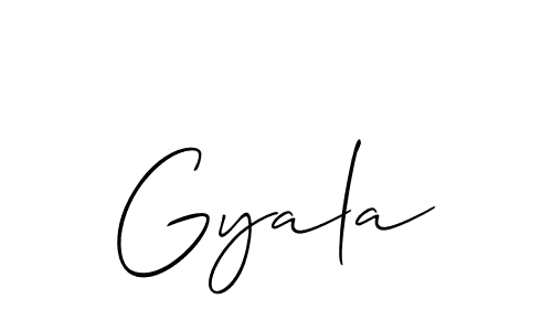 It looks lik you need a new signature style for name Gyala. Design unique handwritten (Allison_Script) signature with our free signature maker in just a few clicks. Gyala signature style 2 images and pictures png