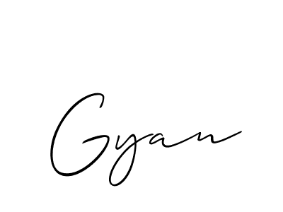 Make a beautiful signature design for name Gyan. Use this online signature maker to create a handwritten signature for free. Gyan signature style 2 images and pictures png