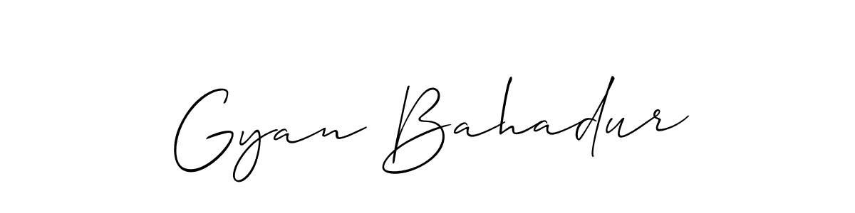 Design your own signature with our free online signature maker. With this signature software, you can create a handwritten (Allison_Script) signature for name Gyan Bahadur. Gyan Bahadur signature style 2 images and pictures png