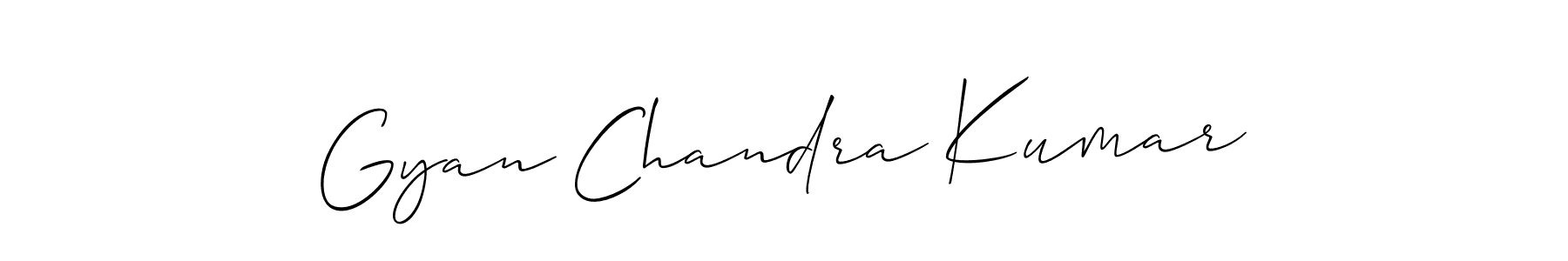 Use a signature maker to create a handwritten signature online. With this signature software, you can design (Allison_Script) your own signature for name Gyan Chandra Kumar. Gyan Chandra Kumar signature style 2 images and pictures png