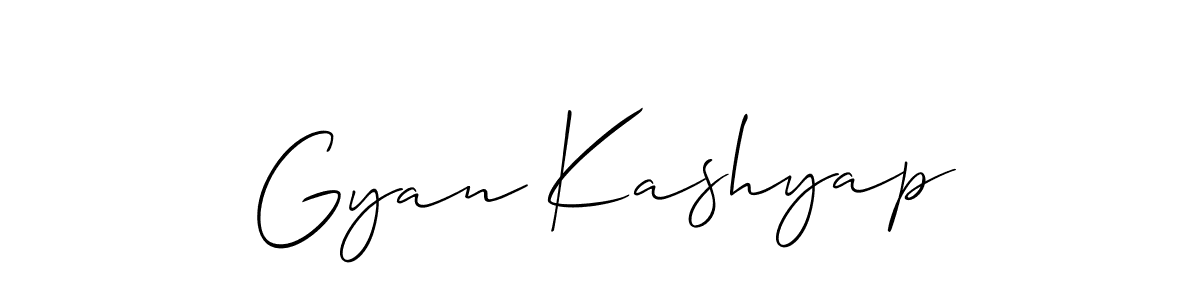This is the best signature style for the Gyan Kashyap name. Also you like these signature font (Allison_Script). Mix name signature. Gyan Kashyap signature style 2 images and pictures png