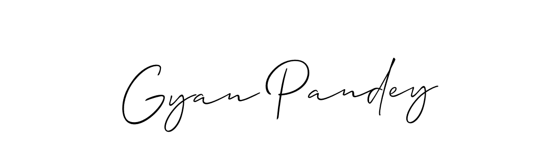 Use a signature maker to create a handwritten signature online. With this signature software, you can design (Allison_Script) your own signature for name Gyan Pandey. Gyan Pandey signature style 2 images and pictures png