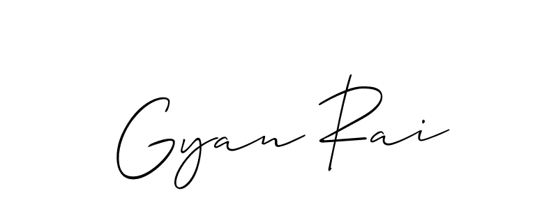 Gyan Rai stylish signature style. Best Handwritten Sign (Allison_Script) for my name. Handwritten Signature Collection Ideas for my name Gyan Rai. Gyan Rai signature style 2 images and pictures png