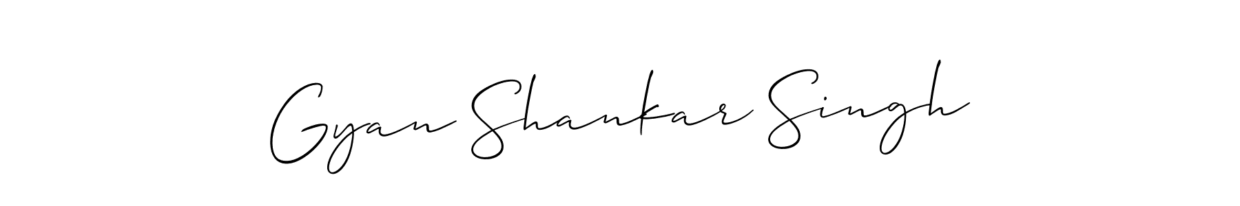 Make a beautiful signature design for name Gyan Shankar Singh. With this signature (Allison_Script) style, you can create a handwritten signature for free. Gyan Shankar Singh signature style 2 images and pictures png