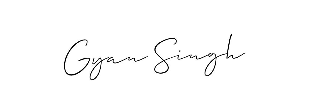 Allison_Script is a professional signature style that is perfect for those who want to add a touch of class to their signature. It is also a great choice for those who want to make their signature more unique. Get Gyan Singh name to fancy signature for free. Gyan Singh signature style 2 images and pictures png