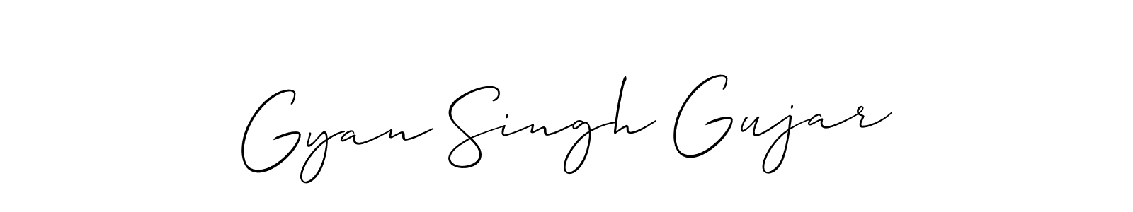 How to Draw Gyan Singh Gujar signature style? Allison_Script is a latest design signature styles for name Gyan Singh Gujar. Gyan Singh Gujar signature style 2 images and pictures png