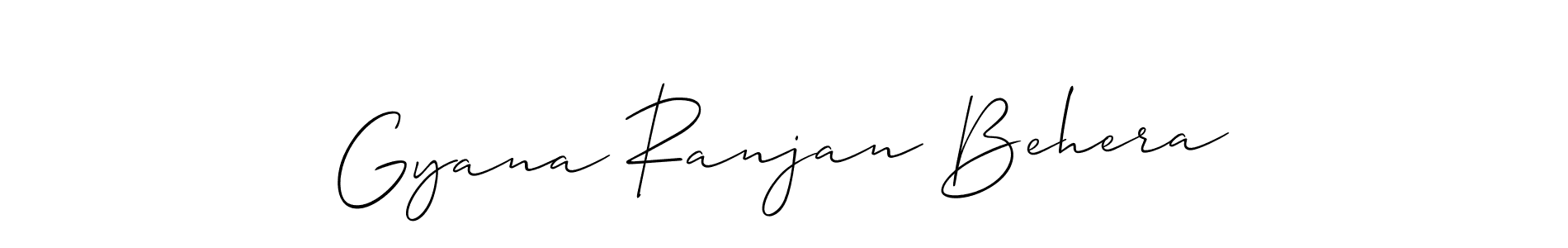 Design your own signature with our free online signature maker. With this signature software, you can create a handwritten (Allison_Script) signature for name Gyana Ranjan Behera. Gyana Ranjan Behera signature style 2 images and pictures png