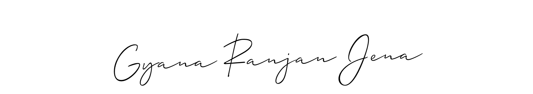 How to Draw Gyana Ranjan Jena signature style? Allison_Script is a latest design signature styles for name Gyana Ranjan Jena. Gyana Ranjan Jena signature style 2 images and pictures png