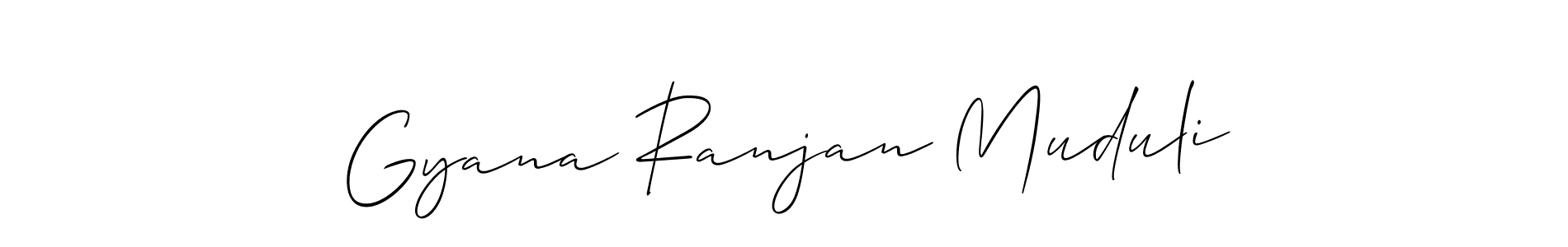 Use a signature maker to create a handwritten signature online. With this signature software, you can design (Allison_Script) your own signature for name Gyana Ranjan Muduli. Gyana Ranjan Muduli signature style 2 images and pictures png