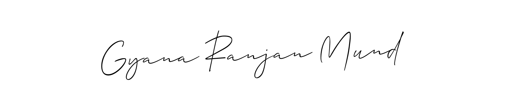 This is the best signature style for the Gyana Ranjan Mund name. Also you like these signature font (Allison_Script). Mix name signature. Gyana Ranjan Mund signature style 2 images and pictures png