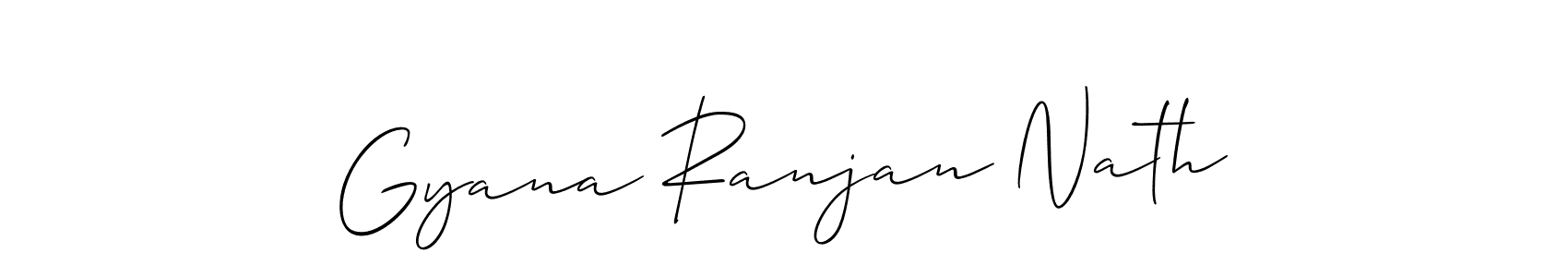 Design your own signature with our free online signature maker. With this signature software, you can create a handwritten (Allison_Script) signature for name Gyana Ranjan Nath. Gyana Ranjan Nath signature style 2 images and pictures png