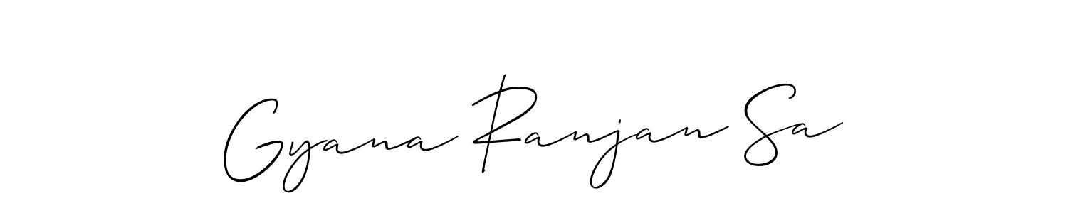 Also we have Gyana Ranjan Sa name is the best signature style. Create professional handwritten signature collection using Allison_Script autograph style. Gyana Ranjan Sa signature style 2 images and pictures png