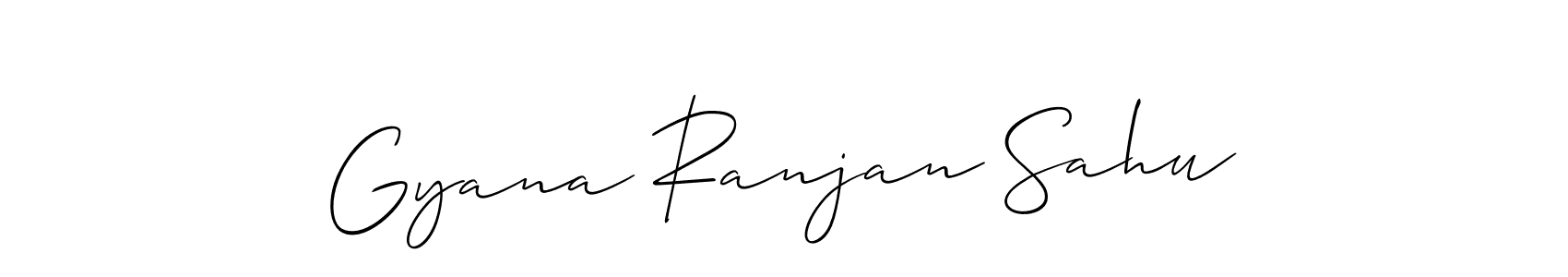 How to Draw Gyana Ranjan Sahu signature style? Allison_Script is a latest design signature styles for name Gyana Ranjan Sahu. Gyana Ranjan Sahu signature style 2 images and pictures png
