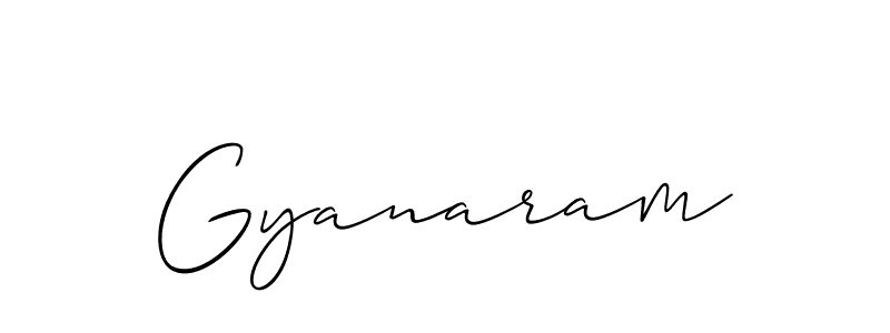 Allison_Script is a professional signature style that is perfect for those who want to add a touch of class to their signature. It is also a great choice for those who want to make their signature more unique. Get Gyanaram name to fancy signature for free. Gyanaram signature style 2 images and pictures png