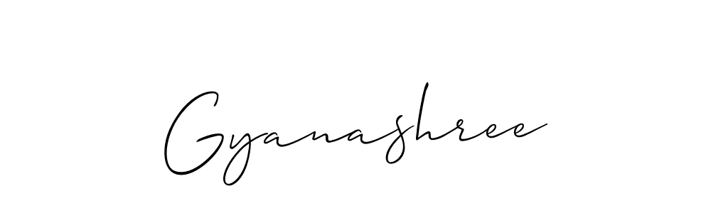It looks lik you need a new signature style for name Gyanashree. Design unique handwritten (Allison_Script) signature with our free signature maker in just a few clicks. Gyanashree signature style 2 images and pictures png