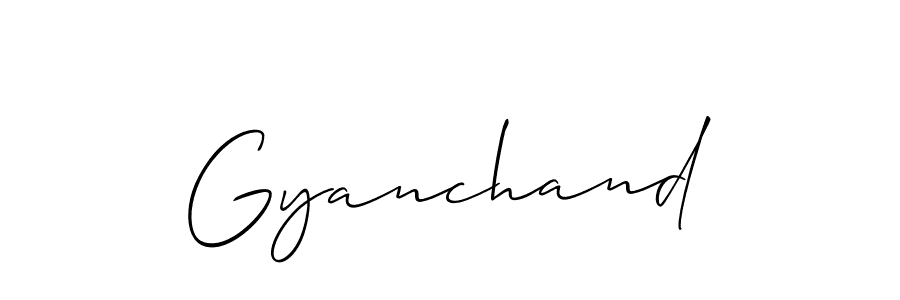 How to Draw Gyanchand signature style? Allison_Script is a latest design signature styles for name Gyanchand. Gyanchand signature style 2 images and pictures png