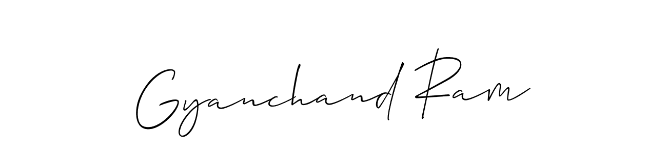 Make a short Gyanchand Ram signature style. Manage your documents anywhere anytime using Allison_Script. Create and add eSignatures, submit forms, share and send files easily. Gyanchand Ram signature style 2 images and pictures png