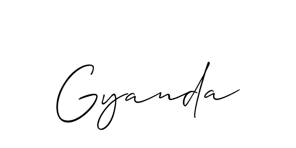 How to Draw Gyanda signature style? Allison_Script is a latest design signature styles for name Gyanda. Gyanda signature style 2 images and pictures png